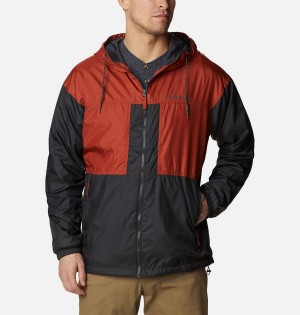 Red Columbia Flash Challenger Lined Men's Windbreaker | 21378EQAR