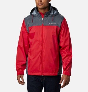 Red Columbia Glennaker Lake Men's Rain Jacket | 10348RMOB