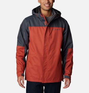 Red Columbia Hikebound Interchange Men's 3 In 1 Jackets | 95406ZOSR