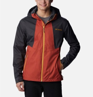 Red Columbia Inner Limits II Men's Rain Jacket | 40896NXQA