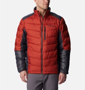 Red Columbia Labyrinth Loop Omni Heat Infinity Insulated Men's Puffer Jacket | 98317IRPO