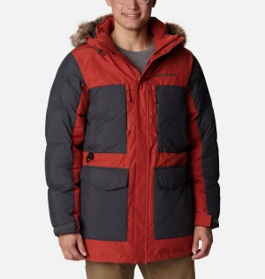 Red Columbia Marquam Peak Fusion Omni Heat Infinity Insulated Men's Coats | 78942PZCW