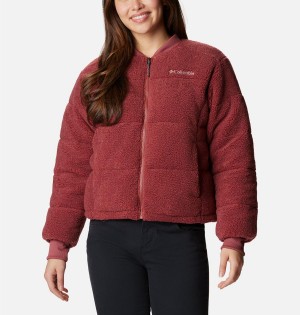 Red Columbia Novelty Women's Puffer Jacket | 85349ZVYT