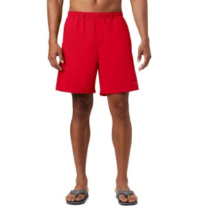 Red Columbia PFG Backcast III Water Men's Shorts | 35714WTEK