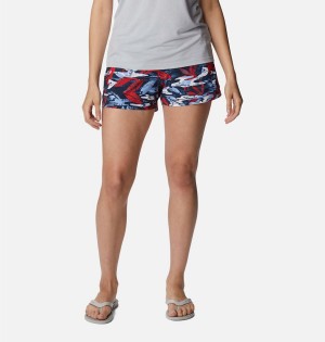 Red Columbia PFG Tidal II Women's Shorts | 45798CLZM