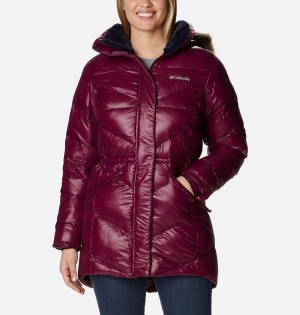 Red Columbia Peak to Park Mid Insulated Women's Puffer Jacket | 65897HUFD