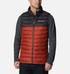 Red Columbia Powder Lite Men's Vest | 25789OAWD