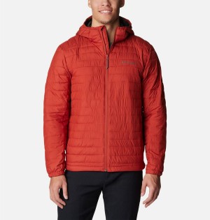 Red Columbia Silver Falls Hooded Insulated Men's Puffer Jacket | 84156GLPS