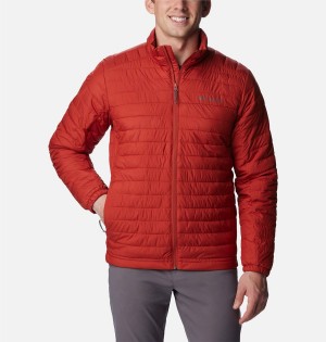 Red Columbia Silver Falls Insulated Men's Puffer Jacket | 87506MSUR