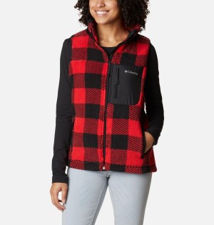 Red Columbia West Bend Women's Vest | 95736JCIM