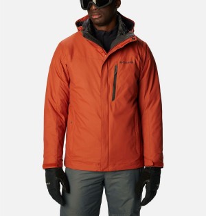 Red Columbia Whirlibird IV Interchange Men's Ski Jacket | 03758QBLS