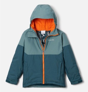 Turquoise Columbia Alpine Action II Kids' Jacket | 31876BLHP