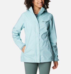 Turquoise Columbia Arcadia II Women's Rain Jacket | 82359EMTC