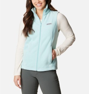 Turquoise Columbia Benton Springs Fleece Women's Vest | 86215EJOA