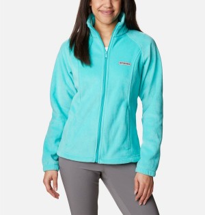 Turquoise Columbia Benton Springs Full Zip Women's Fleece Jacket | 89275HRBN