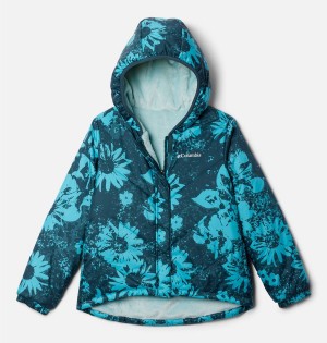 Turquoise Columbia Big Fir Reversible Kids' Jacket | 50381NZDE