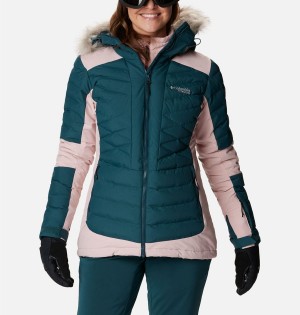 Turquoise Columbia Bird Mountain II Insulated Women's Puffer Jacket | 84012ZAON