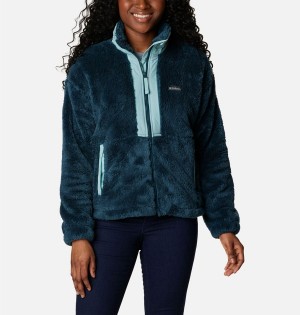 Turquoise Columbia Boundless Discovery Full Zip Sherpa Women's Fleece Jacket | 12490NFHC