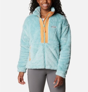 Turquoise Columbia Boundless Discovery Full Zip Sherpa Women's Fleece Jacket | 27834KODA