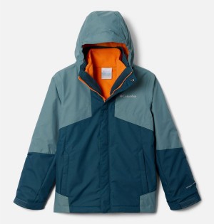 Turquoise Columbia Bugaboo II Fleece Interchange Kids' Jacket | 97145DXFZ