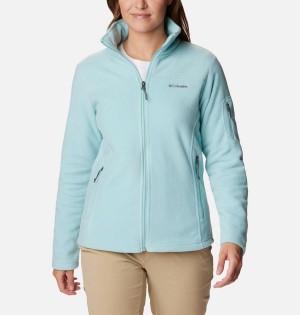 Turquoise Columbia Fast Trek II Women's Fleece Jacket | 34890DONW