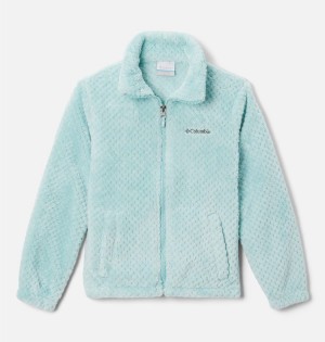 Turquoise Columbia Fire Side Sherpa Kids' Jacket | 69341EXDH