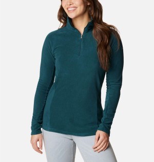 Turquoise Columbia Glacial IV Half Zip Fleece Women's Pullover | 54967UPFJ