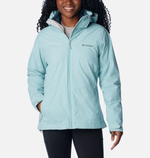 Turquoise Columbia Gulfport Interchange Women's 3 In 1 Jackets | 67190XKOL