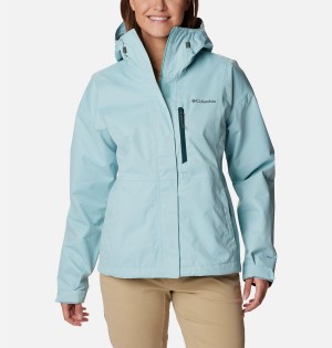 Turquoise Columbia Hikebound Women's Rain Jacket | 96371DWTO