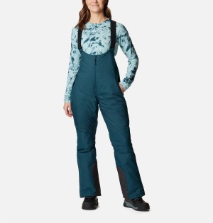 Turquoise Columbia Iceventure Insulated Ski Bib Women's Pants | 09485THMK