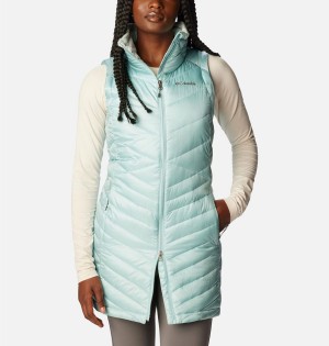 Turquoise Columbia Joy Peak Long Women's Vest | 09842OCXE