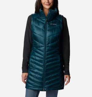 Turquoise Columbia Joy Peak Long Women's Vest | 75890CQVH