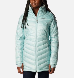 Turquoise Columbia Joy Peak Mid Women's Puffer Jacket | 76834HYWT