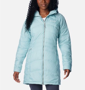 Turquoise Columbia Karis Gale Long Women's Puffer Jacket | 92781CTMJ