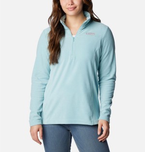 Turquoise Columbia Lake Aloha Half Zip Fleece Women's Pullover | 54136FENZ