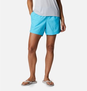 Turquoise Columbia PFG Backcast Water Women's Shorts | 76321CTAM