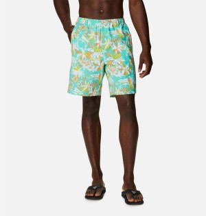 Turquoise Columbia PFG Super Backcast Water Men's Shorts | 83107EYPC