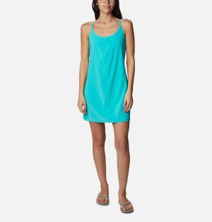 Turquoise Columbia Pleasant Creek Stretch Women's Dress | 49620RDUK