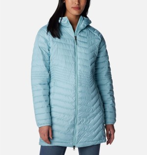 Turquoise Columbia Powder Lite Mid Women's Puffer Jacket | 93801UBGQ