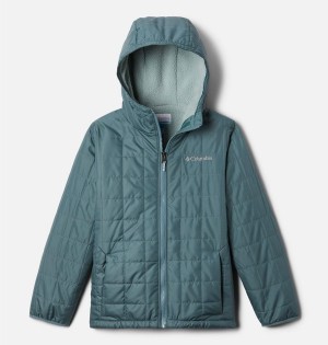 Turquoise Columbia Rugged Ridge Sherpa Lined Kids' Jacket | 06712GVDN