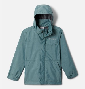 Turquoise Columbia Static Ridge Field Kids' Jacket | 47195TQCM