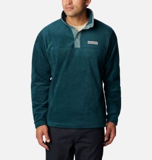 Turquoise Columbia Steens Mountain Half Snap Fleece Men's Pullover | 69270YZAW