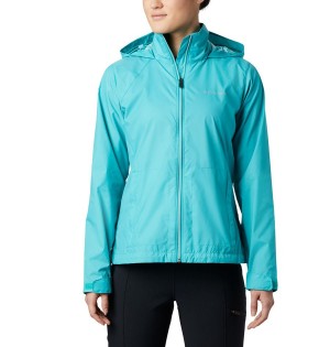 Turquoise Columbia Switchback III Women's Rain Jacket | 39120EHDS