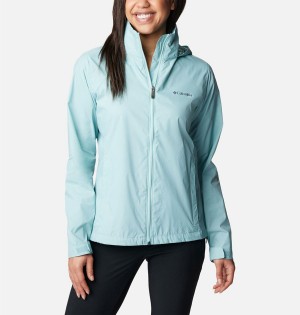 Turquoise Columbia Switchback III Women's Rain Jacket | 91542XRYB