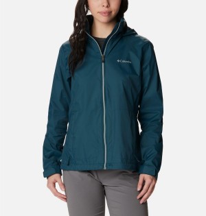 Turquoise Columbia Switchback III Women's Rain Jacket | 67084FOJA