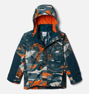 Turquoise Columbia Whirlibird II Interchange Kids' Jacket | 06342TXGD