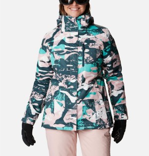 Turquoise Columbia Whirlibird IV Interchange Women's Ski Jacket | 93742YKZW