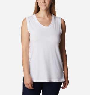 White Columbia Boundless Beauty Women's Tank Top | 21097KEOY