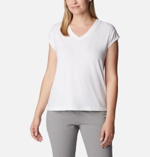 White Columbia Boundless Beauty Women's T-Shirt | 63810SRAW