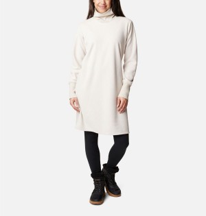 White Columbia Boundless Trek Fleece Women's Dress | 26037ZQNW